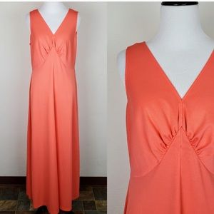 Montgomery Ward Vintage Dress Bridesmaids Coral